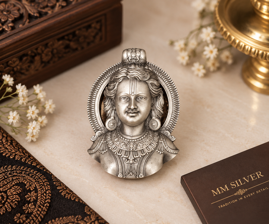 Silver Ram Lalla Brooch