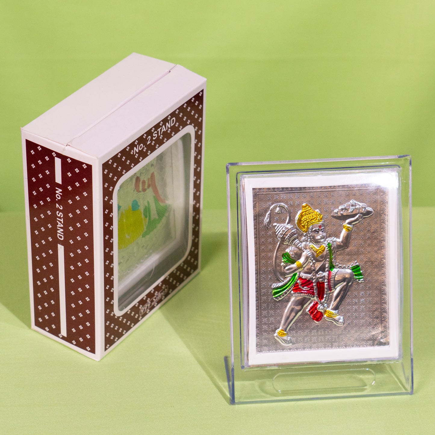 Silver Coated Hanuman Frame (No 2)