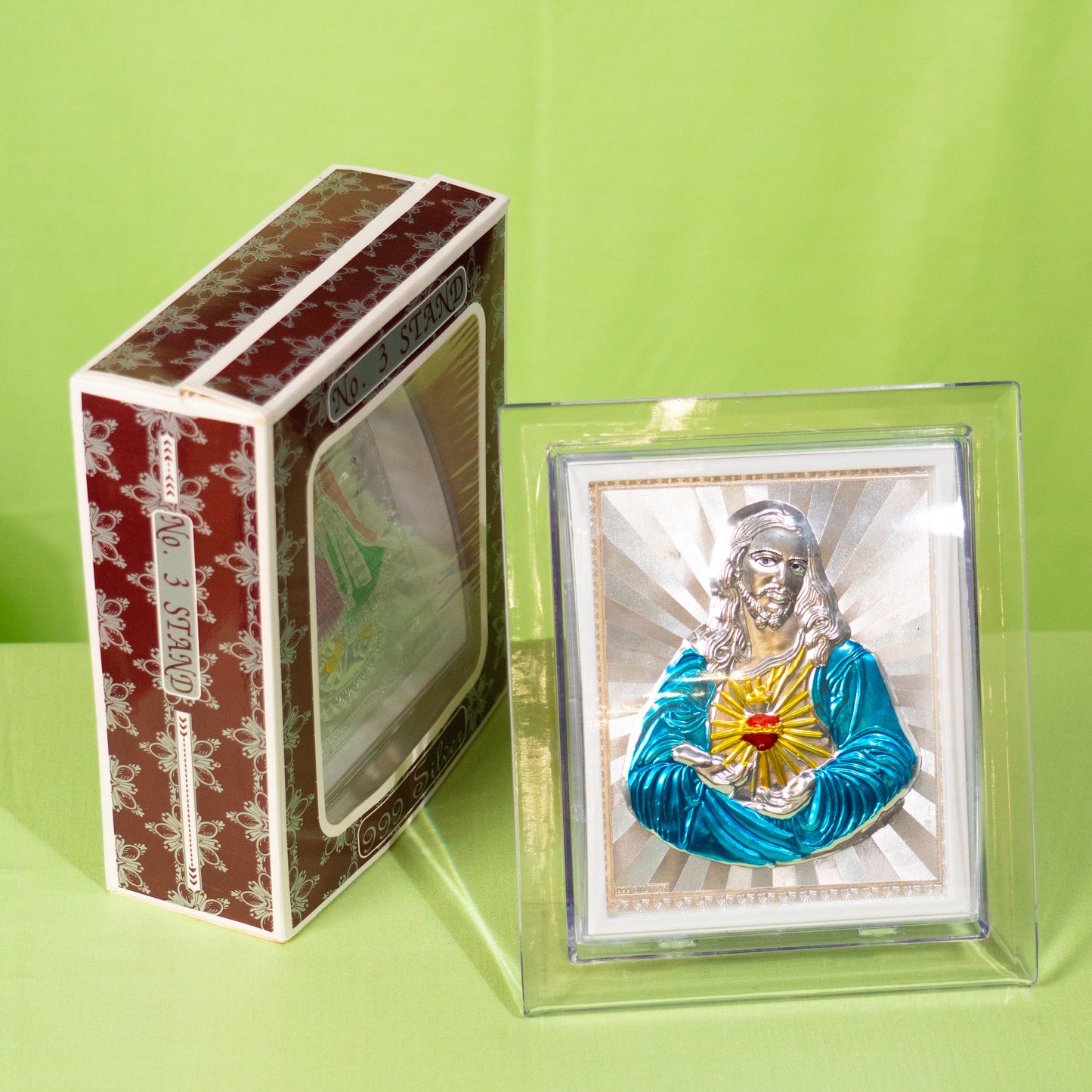 Silver Coated Jesus Frame (No 3)