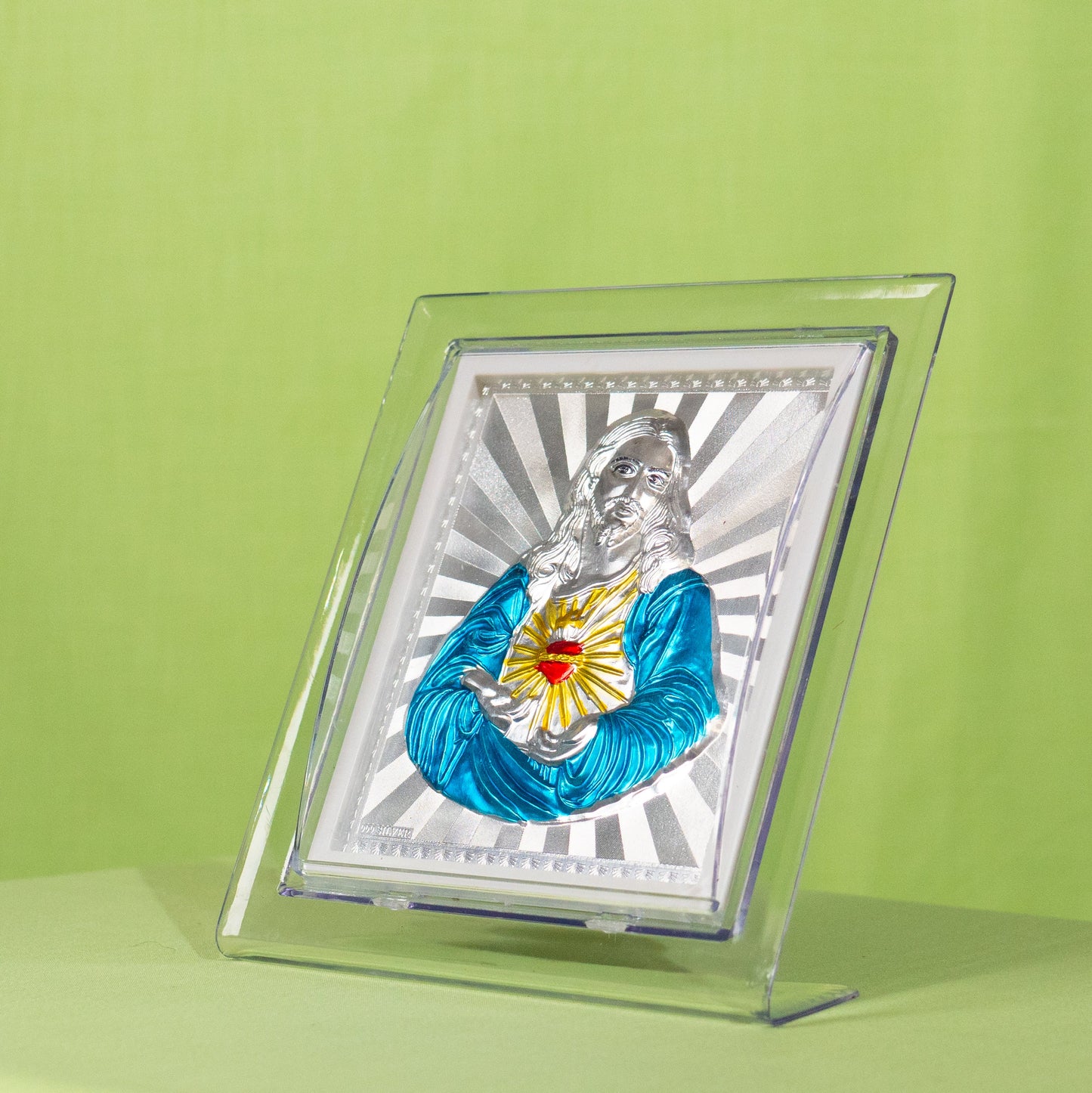 Silver Coated Jesus Frame (No 3)