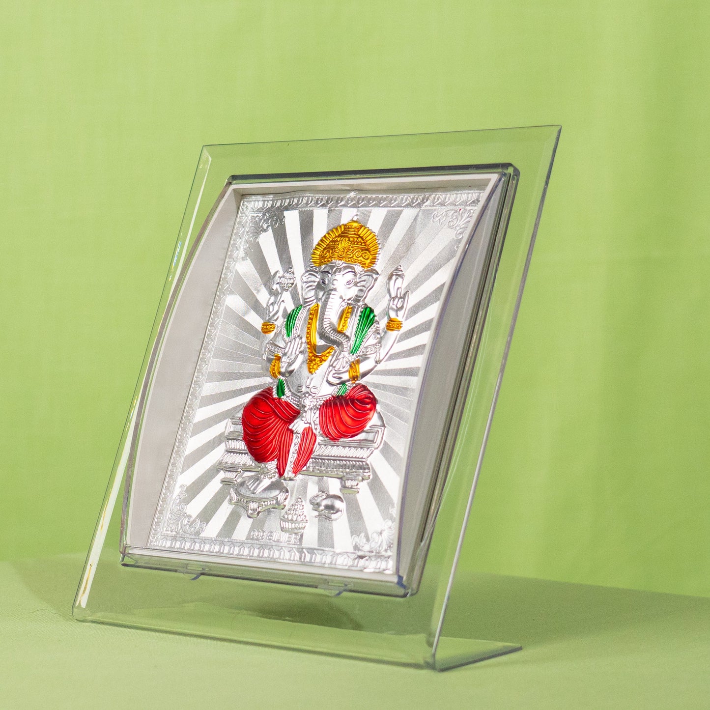 Silver Coated Ganesh Frame (No 3)