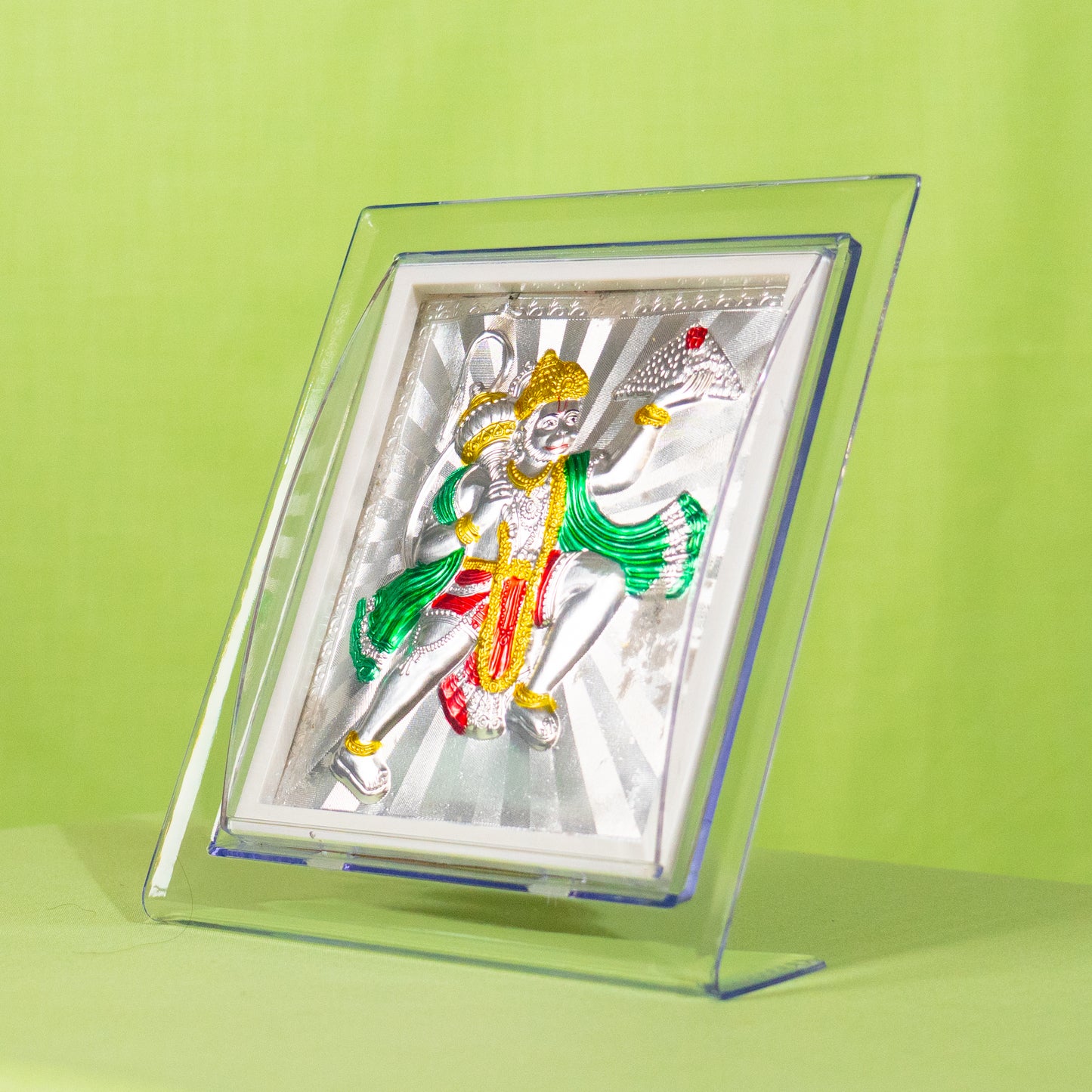 Silver Coated Hanuman Frame (No 3)