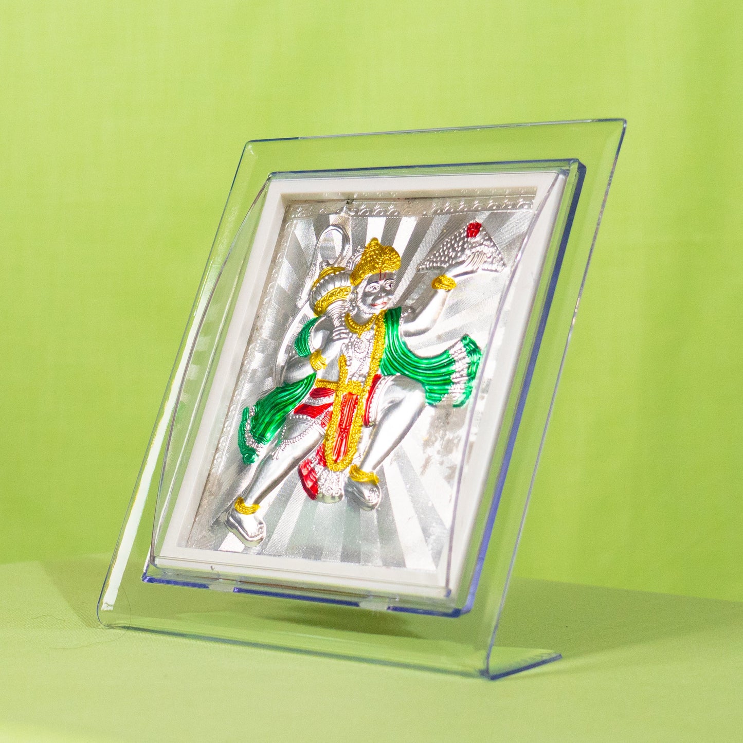 Silver Coated Hanuman Frame (No 3)