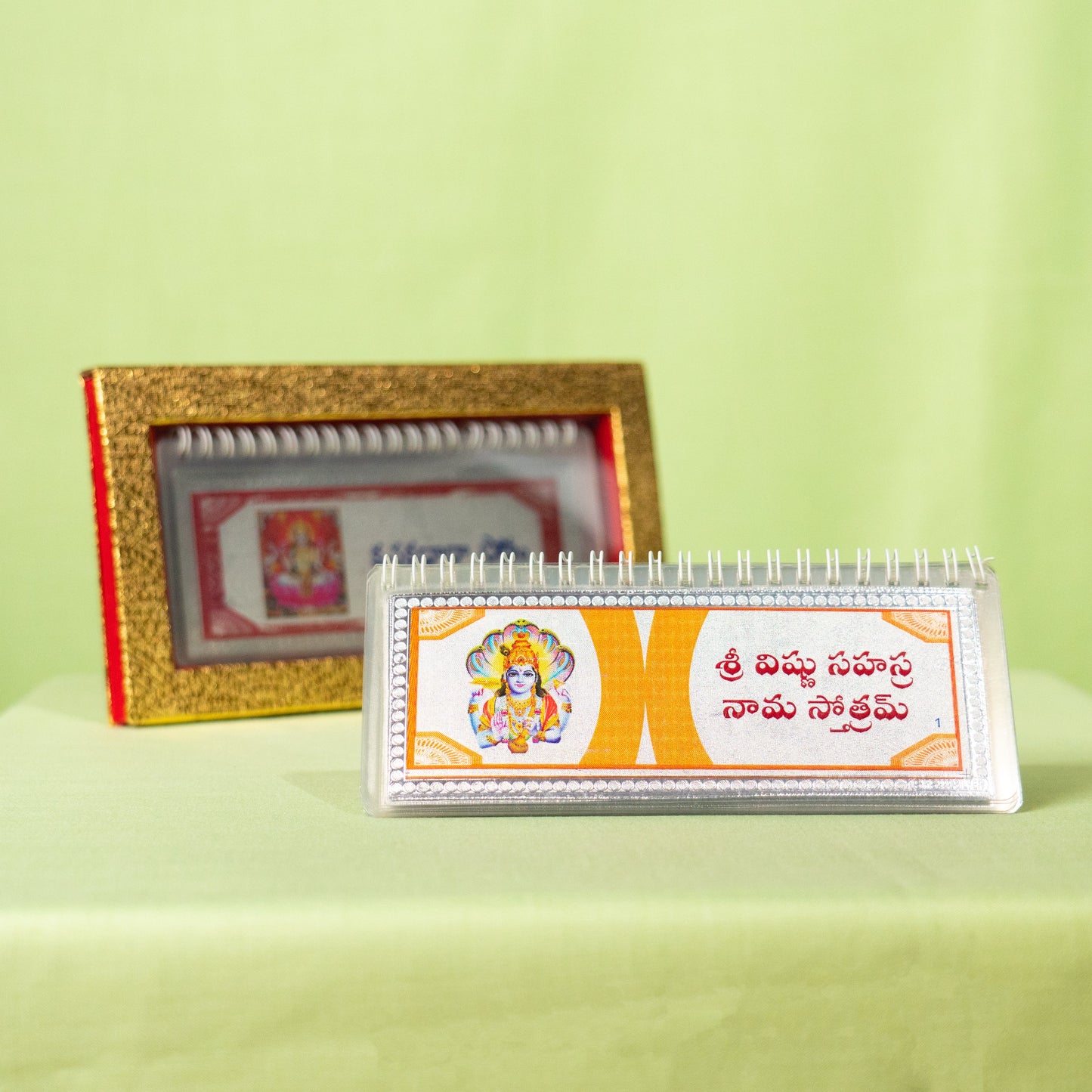Silver Coated Vishnu Sahasranamam-Telugu(Big)