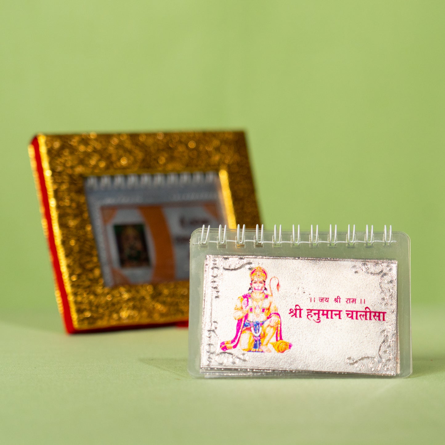 Silver Coated Hanuman Chalisa Hindi(Small)