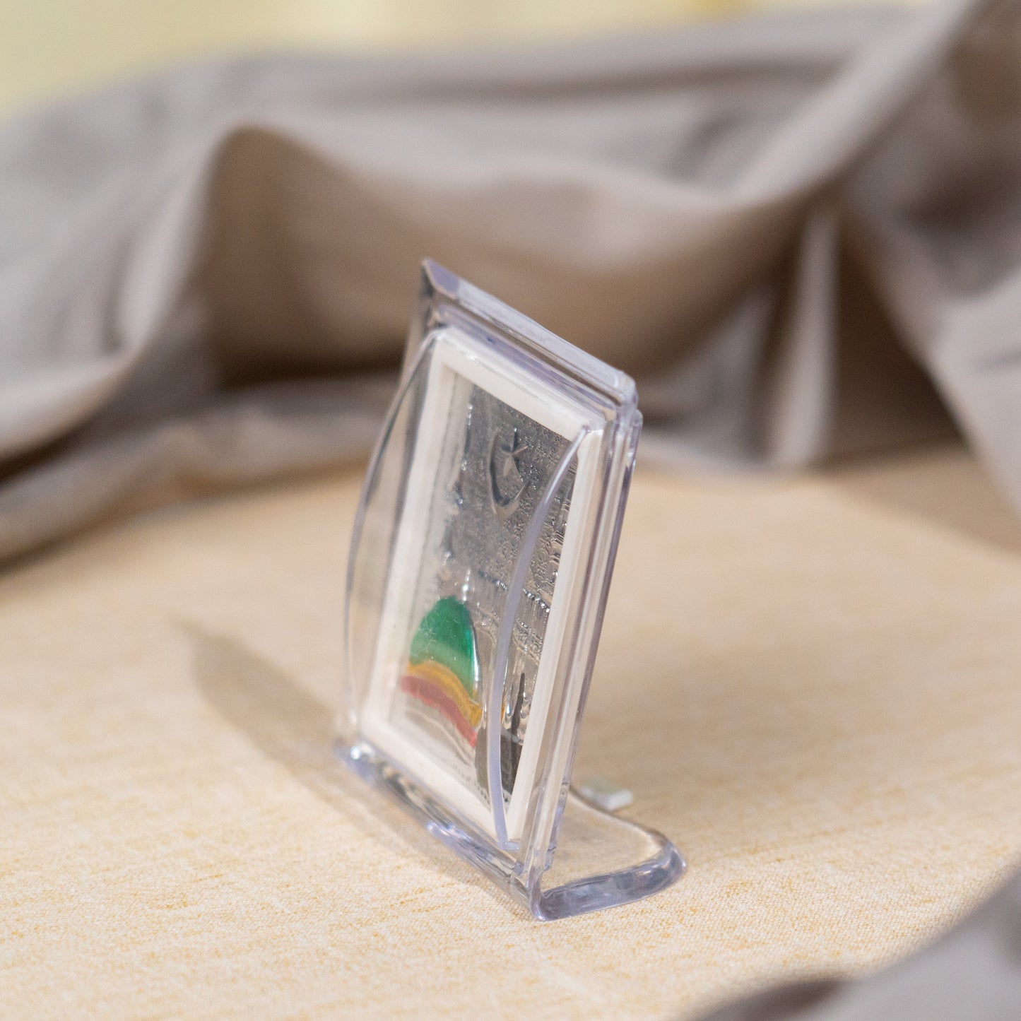 Silver Coated Makkah Frame (Mini)