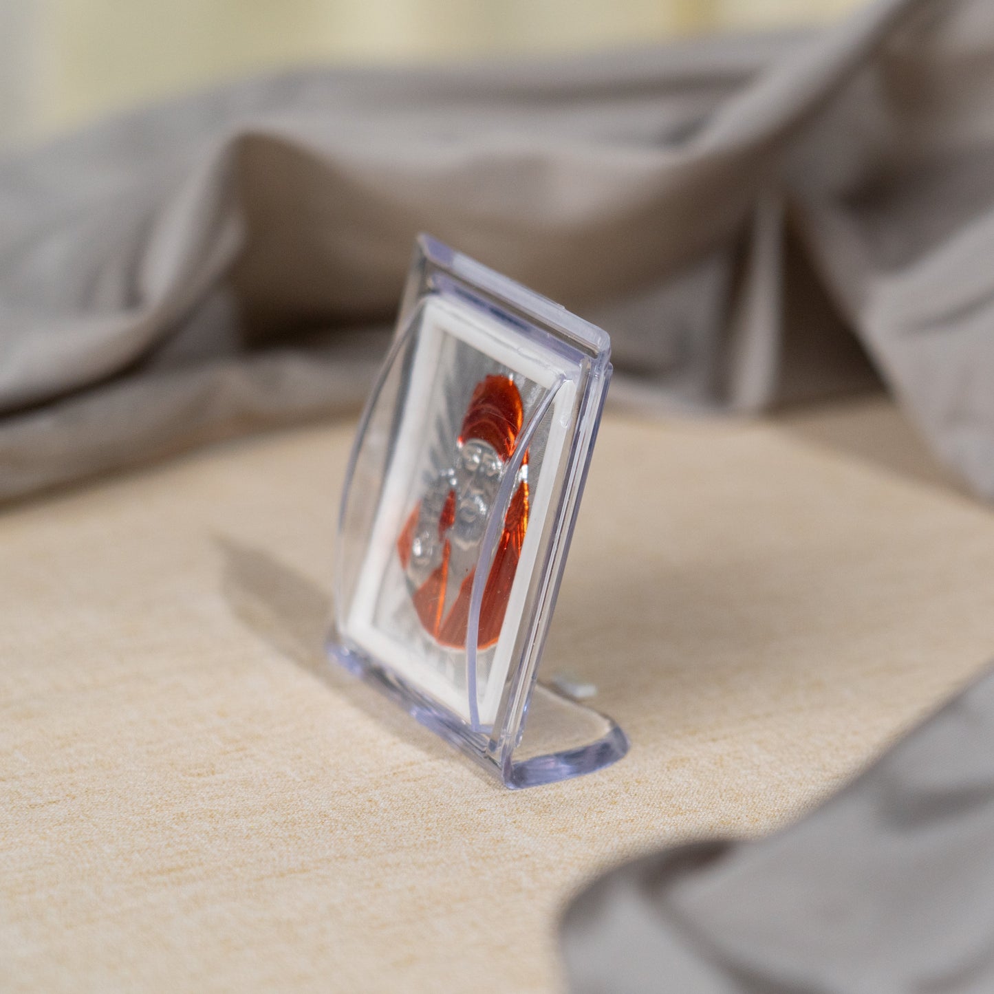 Silver Coated Sai Baba Frame (Mini)