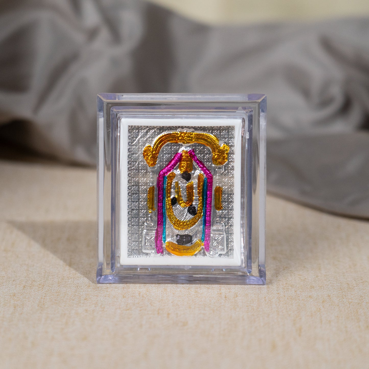 Silver Coated Balaji Frame (Mini)