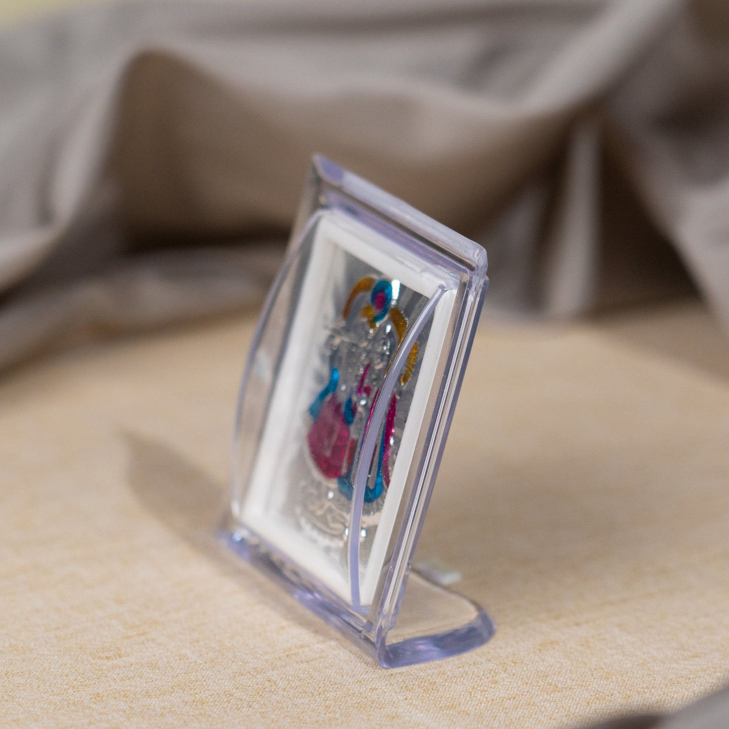Silver Coated Radha Krishna Frame (Mini)