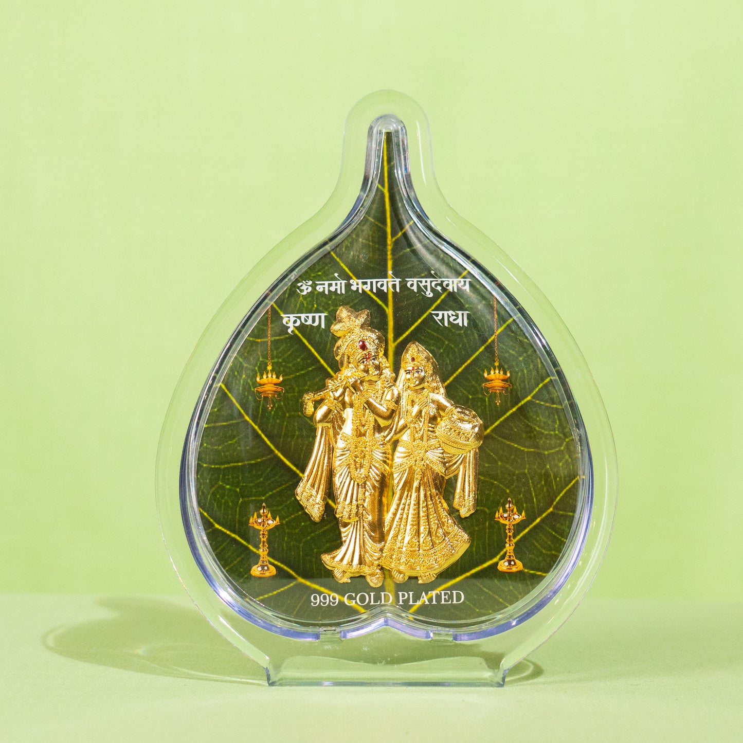 Gold Coated Radha Krishna Frame (No 2) Leaf