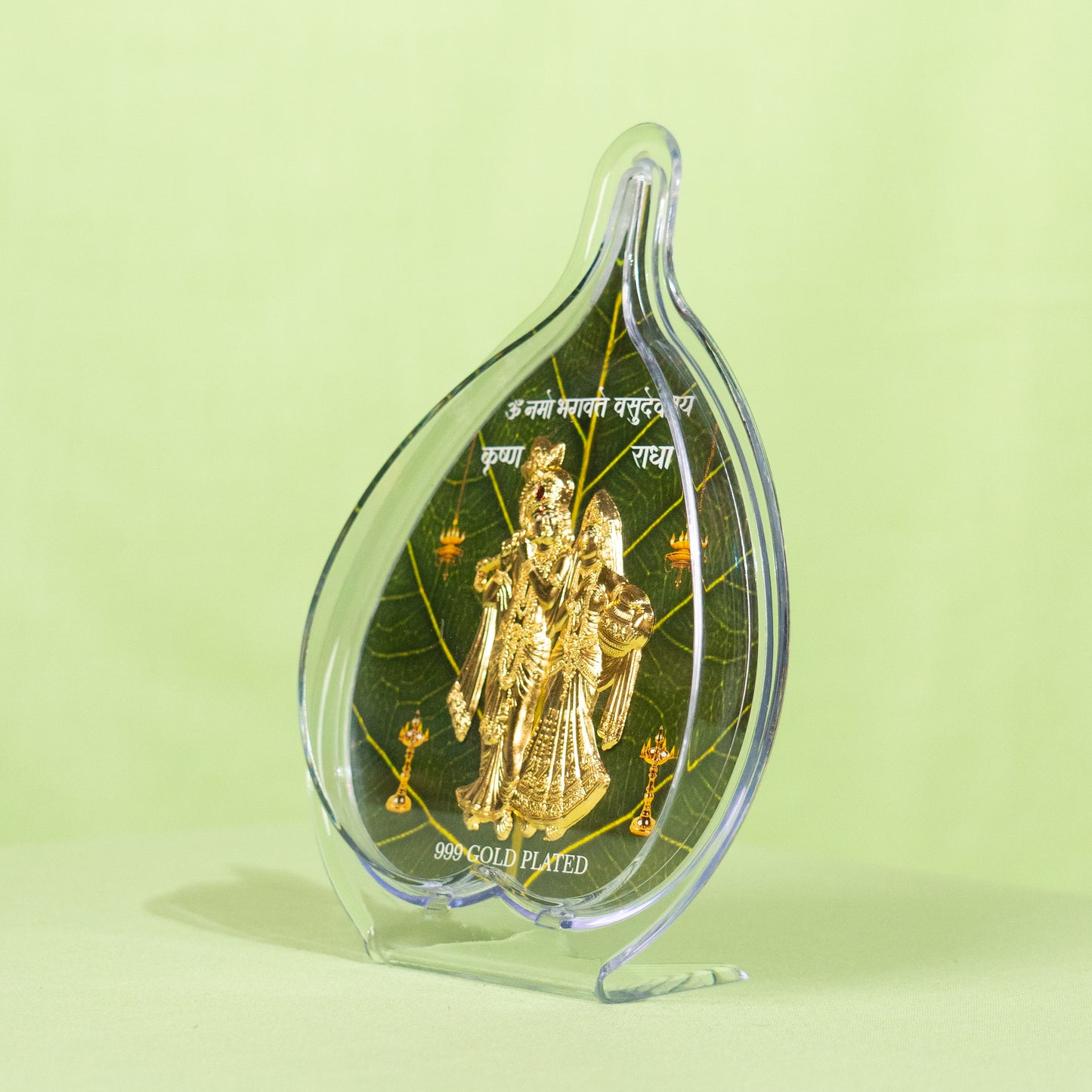 Gold Coated Radha Krishna Frame (No 2) Leaf