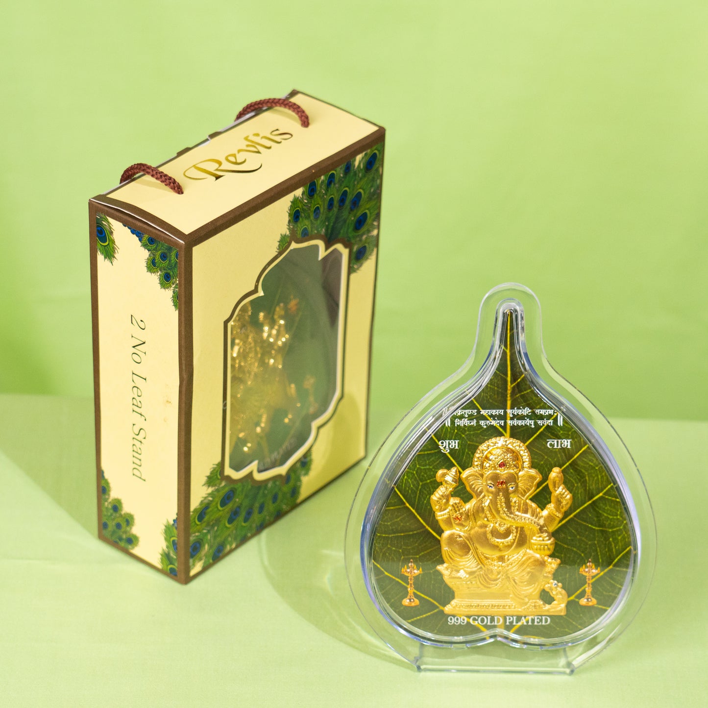Gold Coated Ganesh Frame (No 2) Leaf