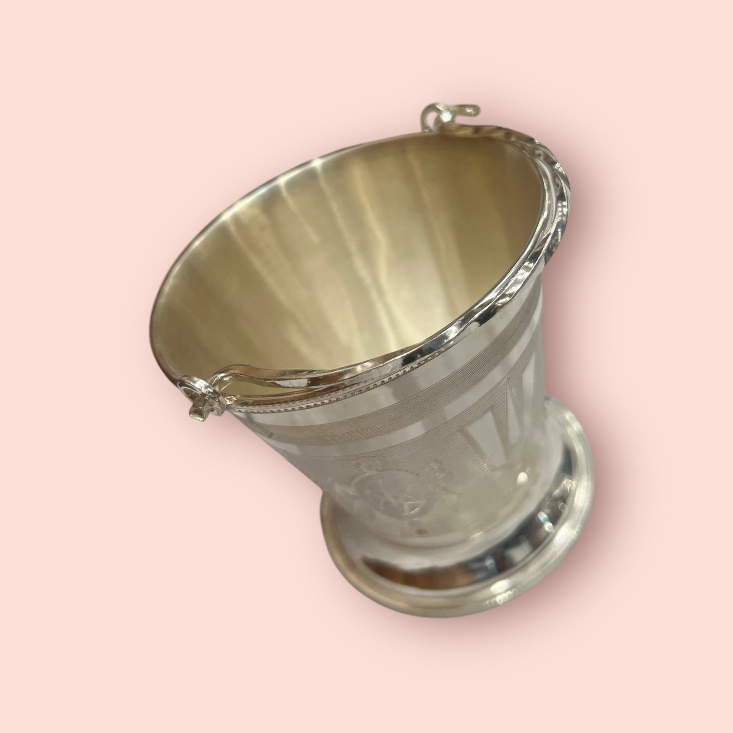 Engrved shanku chakra namam bucket