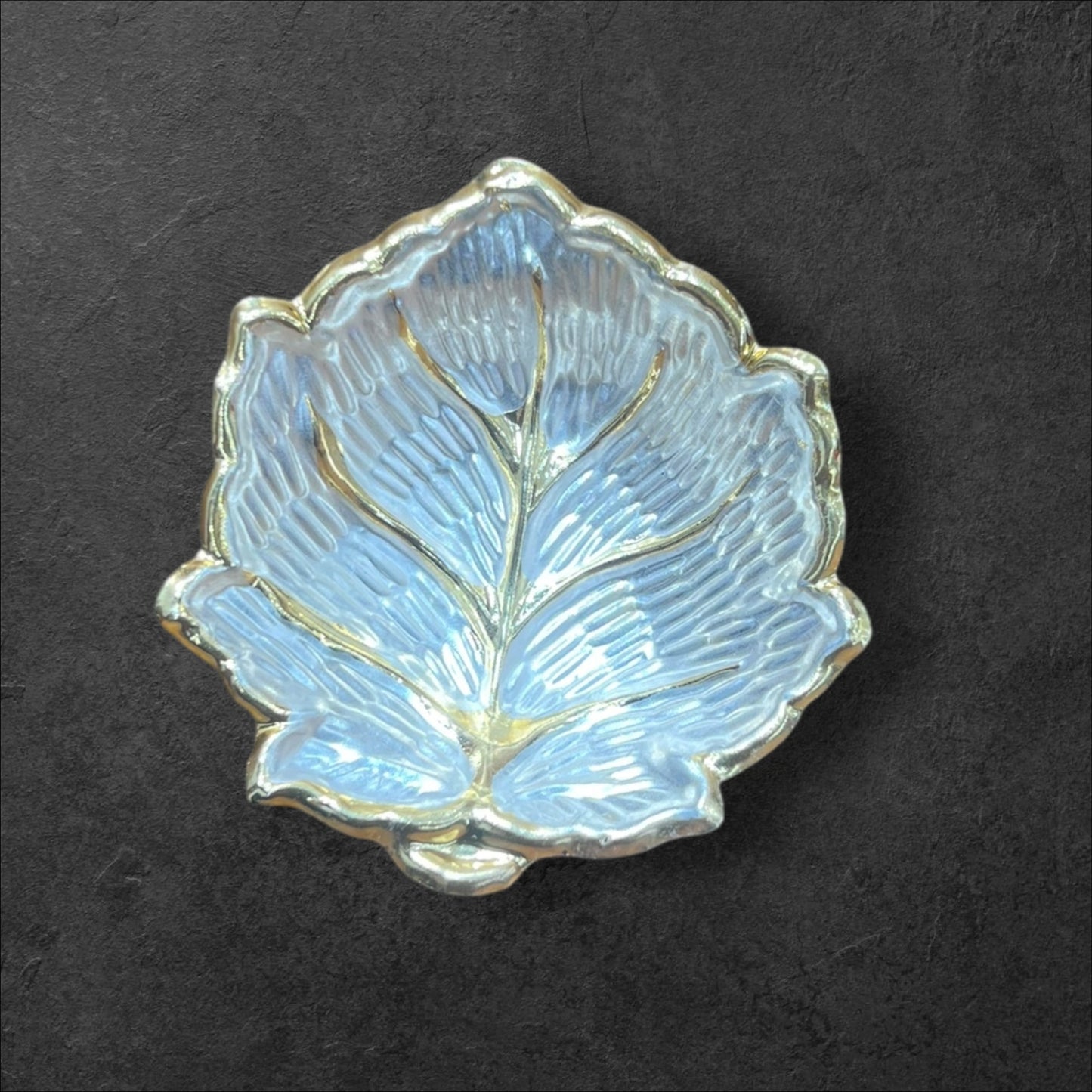 Gold Coated Leaf Bowl