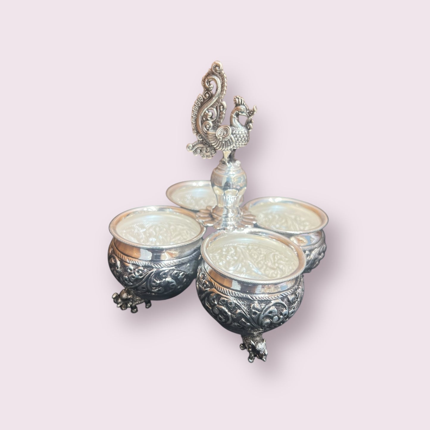 92.5 ANTIQUE 4 BOWL STAND