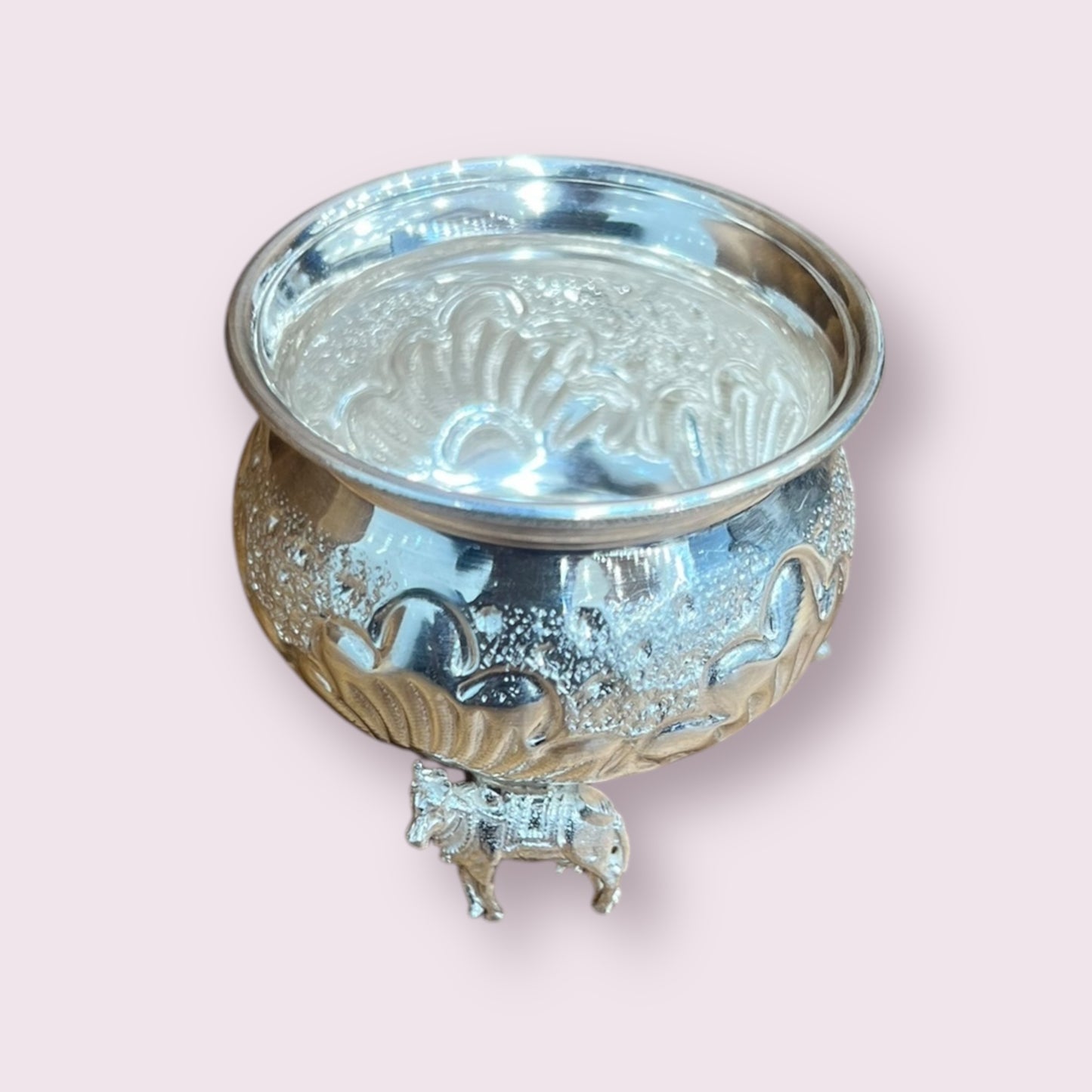SILVER COW LEG BOWL
