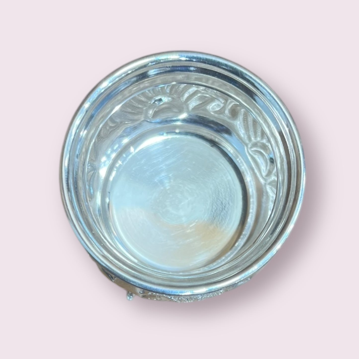SILVER COW LEG BOWL