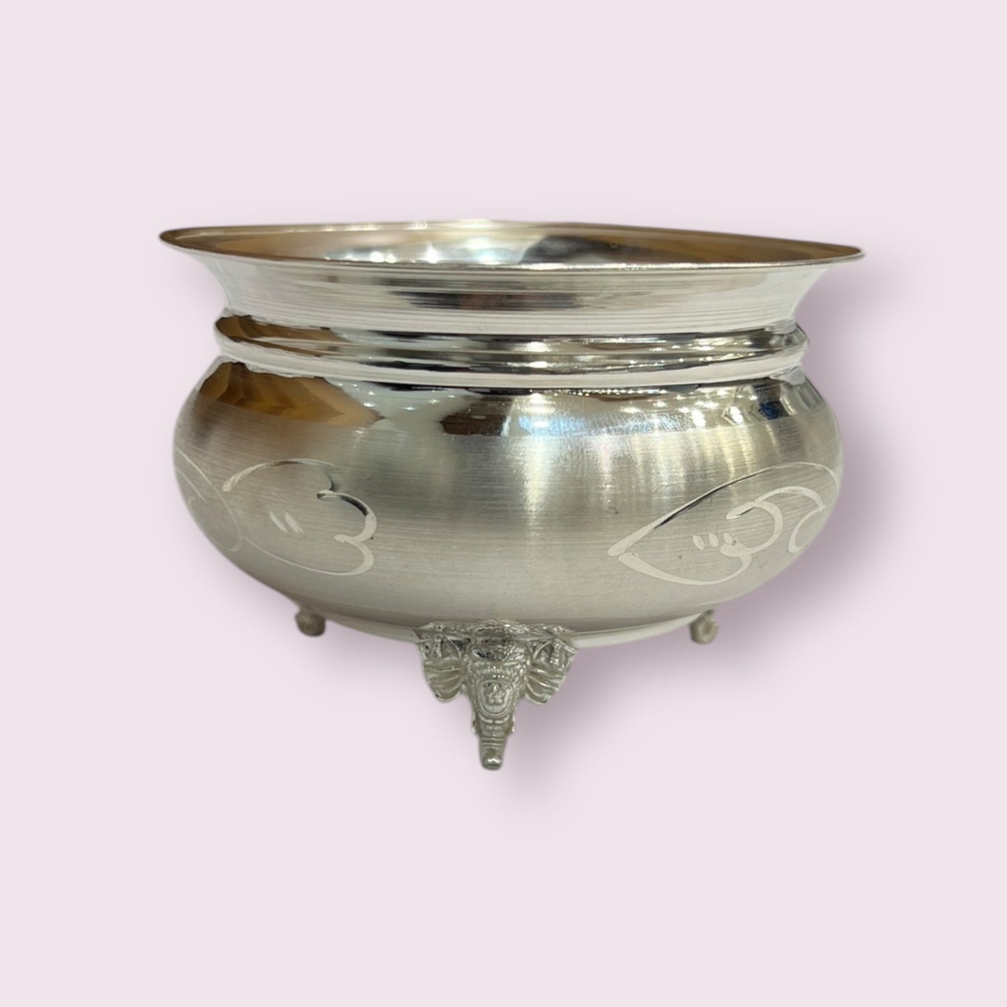 SILVER ELEPHANT LEG BOWL