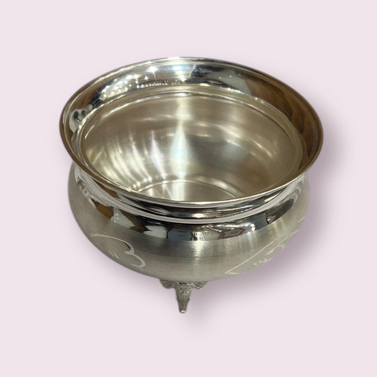 SILVER ELEPHANT LEG BOWL