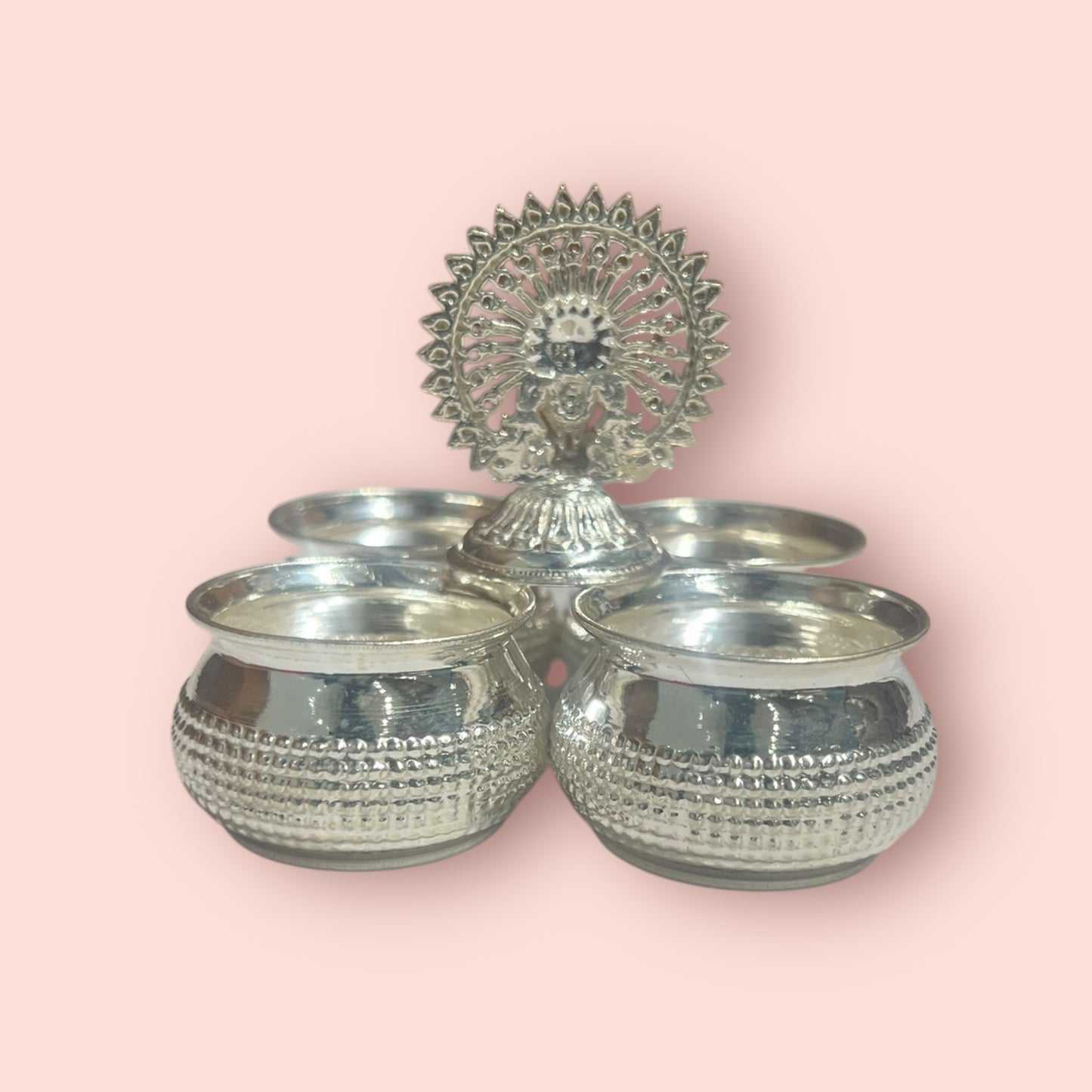 SILVER 4 BOWL STAND