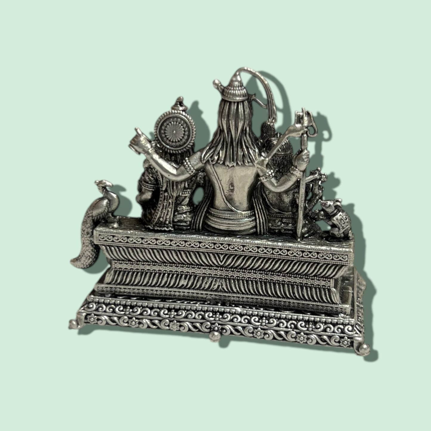 92.5 ANTIQUE SHIVA FAMILY