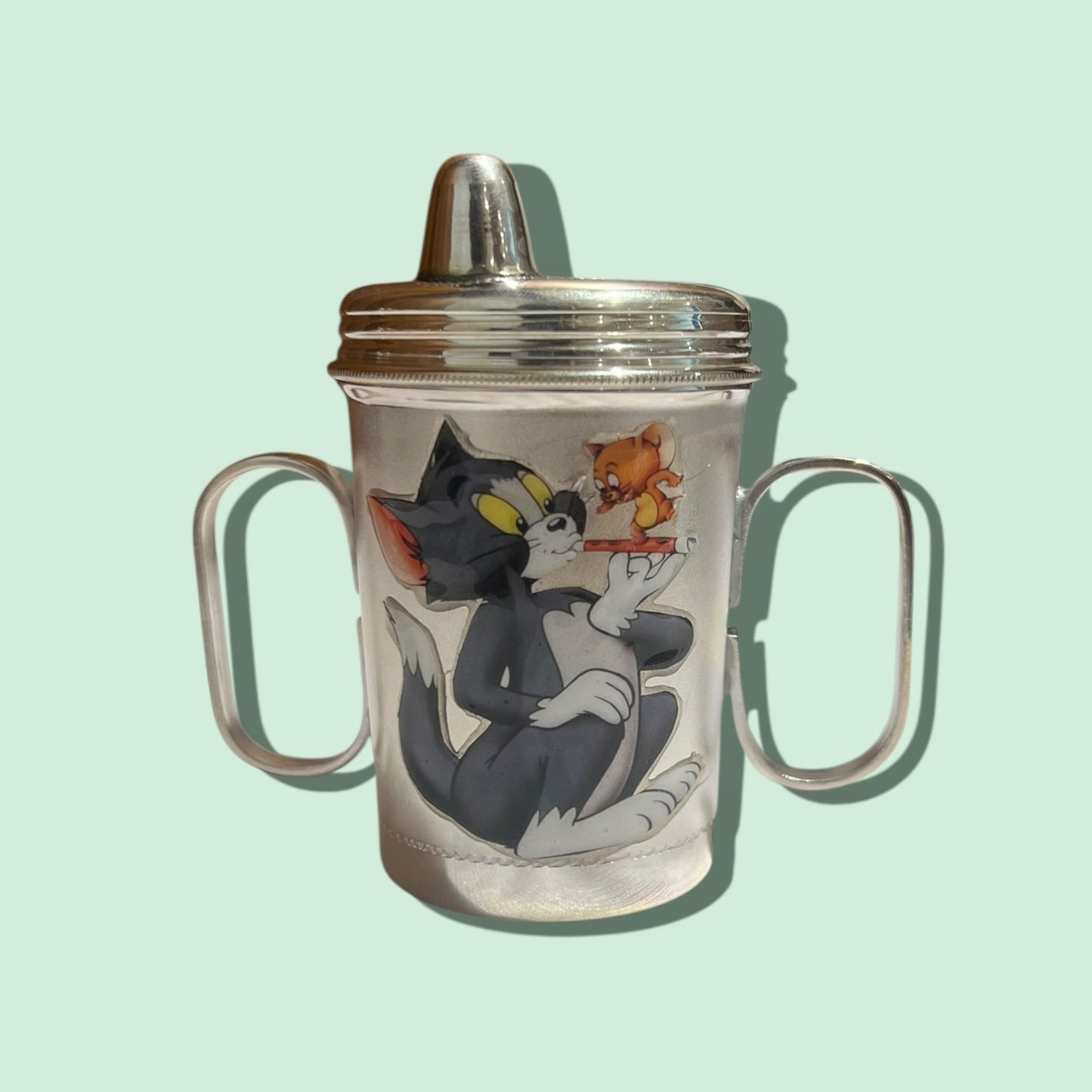SILVER BABY SIPPERS