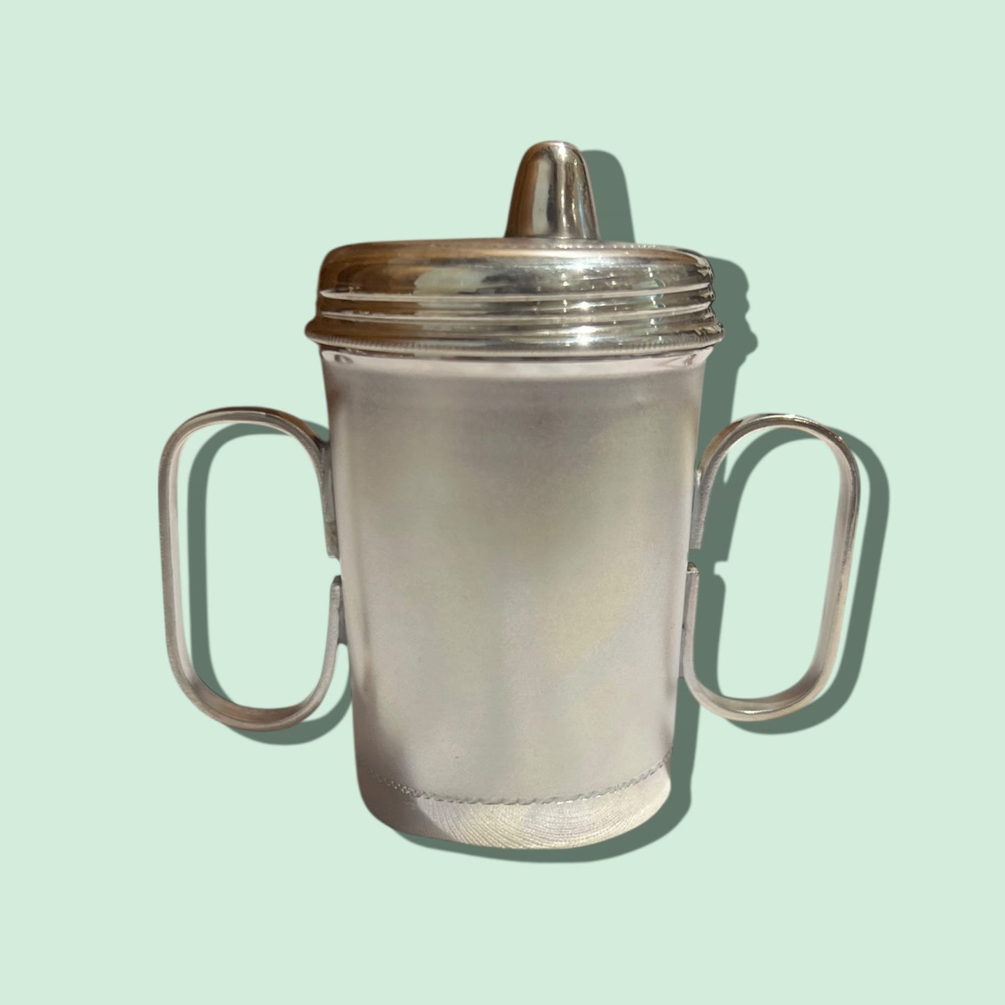 SILVER BABY SIPPERS