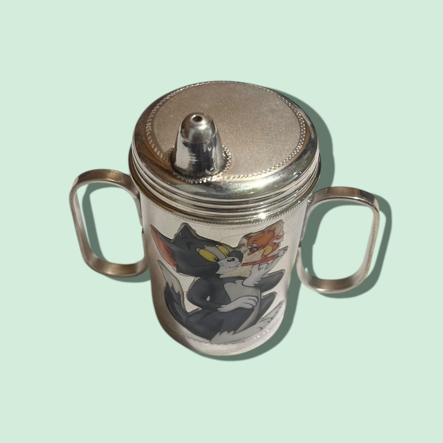 SILVER BABY SIPPERS