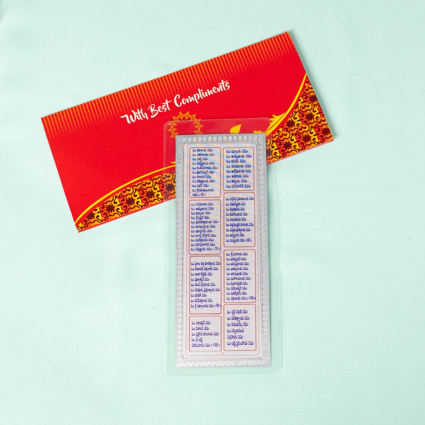 Silver Coated Lakshmi Narasimha Astotra Satanamavali Parayanam