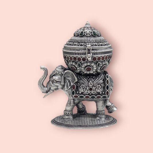 Emerald Antique Stone Kumkum Bharani