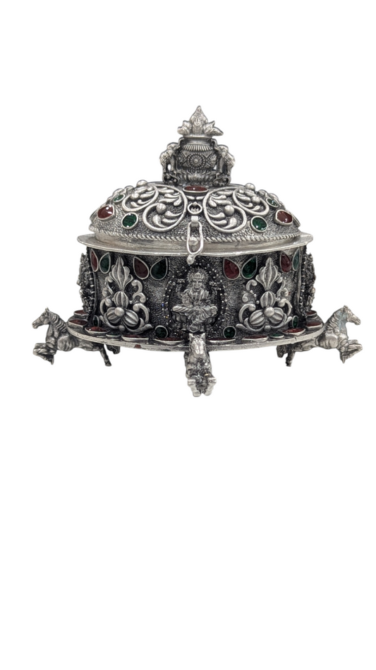 Emerald Antique Stone Kumkum Bharani