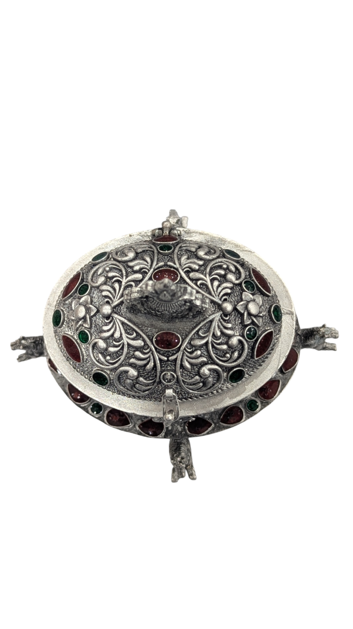 Emerald Antique Stone Kumkum Bharani