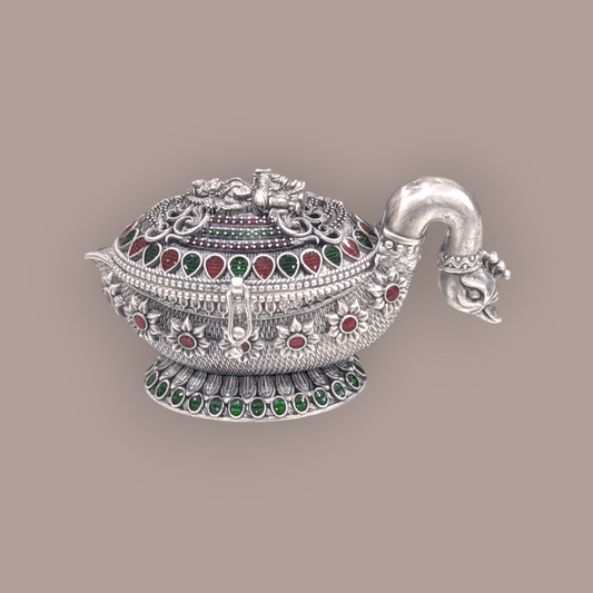 Emerald Antique Stone Kumkum Bharani