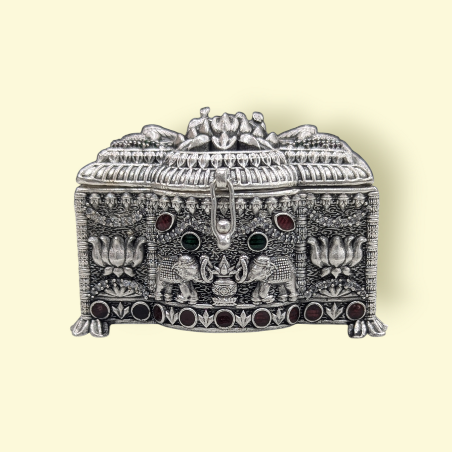 Emerald Antique Stone Kumkum Bharani