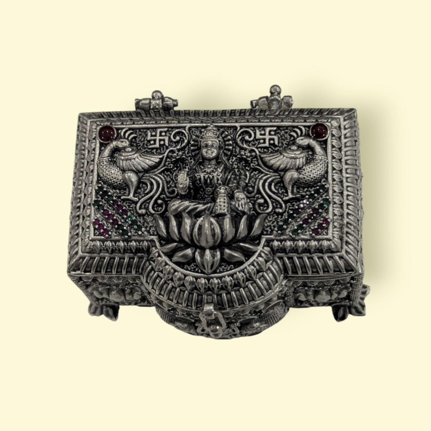 Emerald Antique Stone Kumkum Bharani