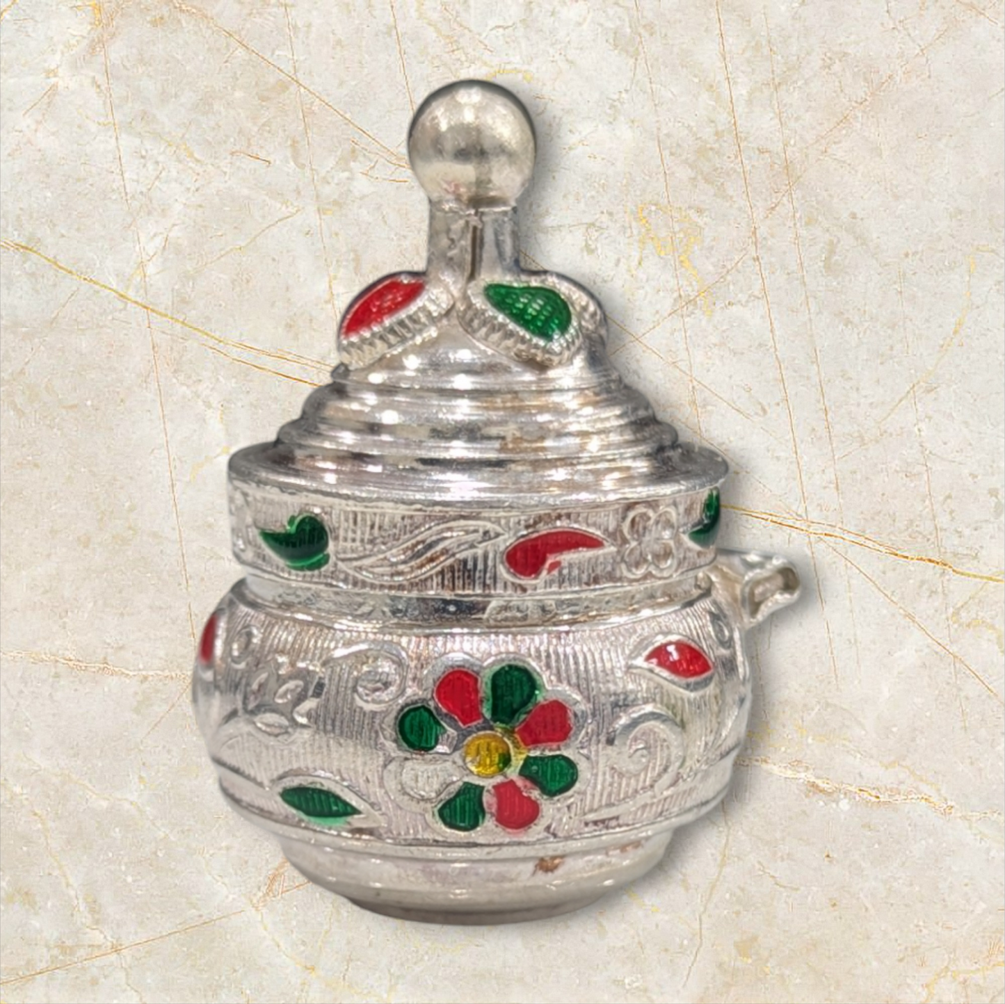 Silver Kumkum Bharani