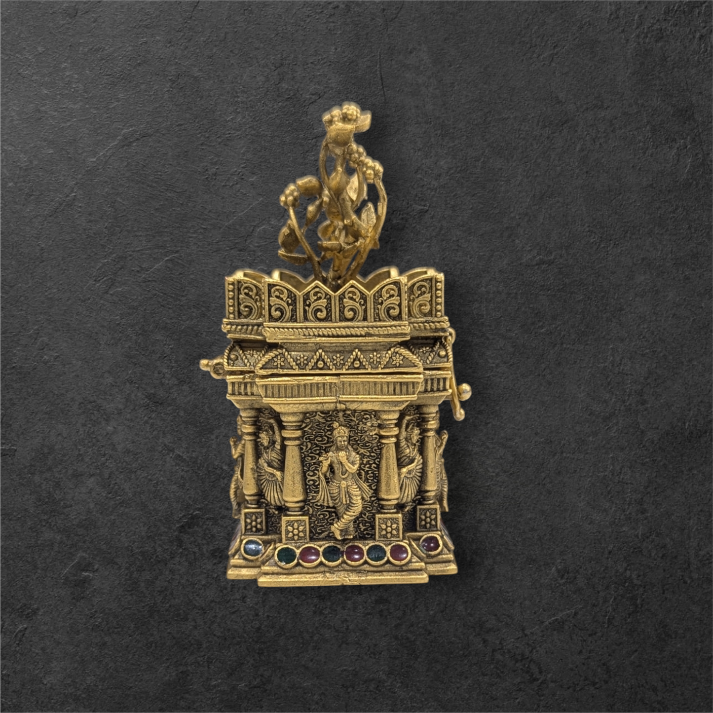 Enamil Gold Plated Kumkum Bharani