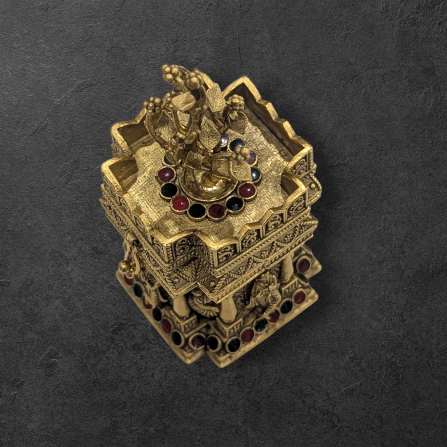 Enamil Gold Plated Kumkum Bharani