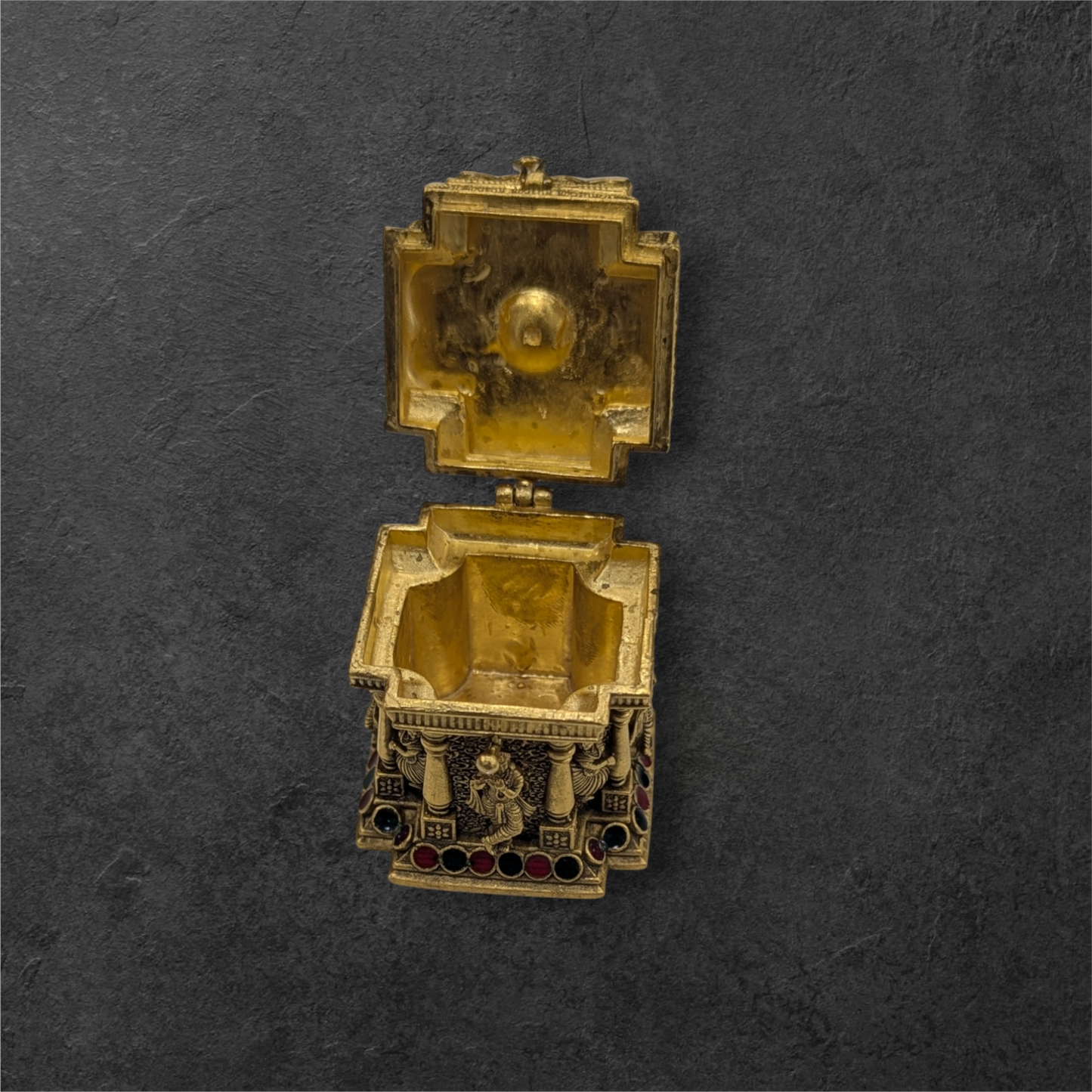 Enamil Gold Plated Kumkum Bharani