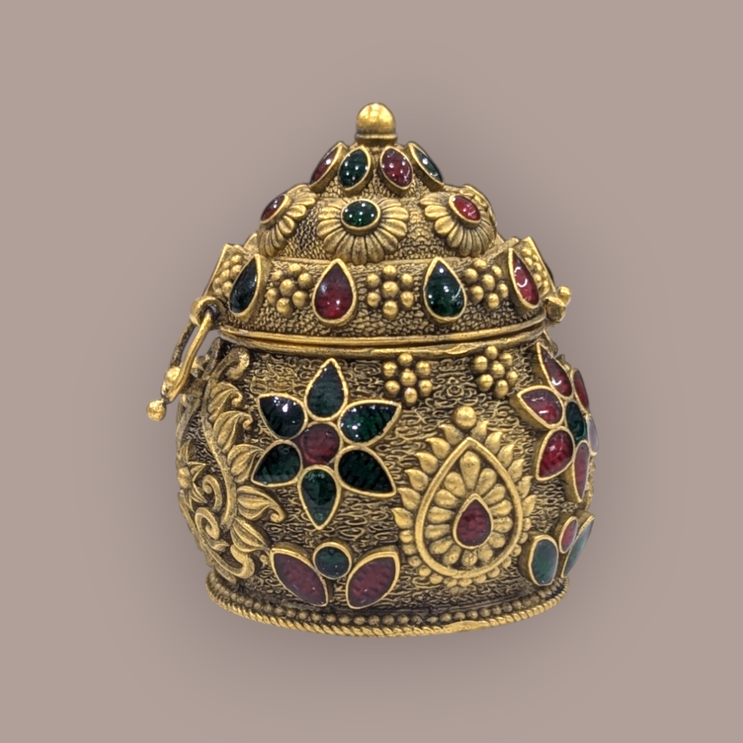 Enamil Gold Plated Kumkum Bharani