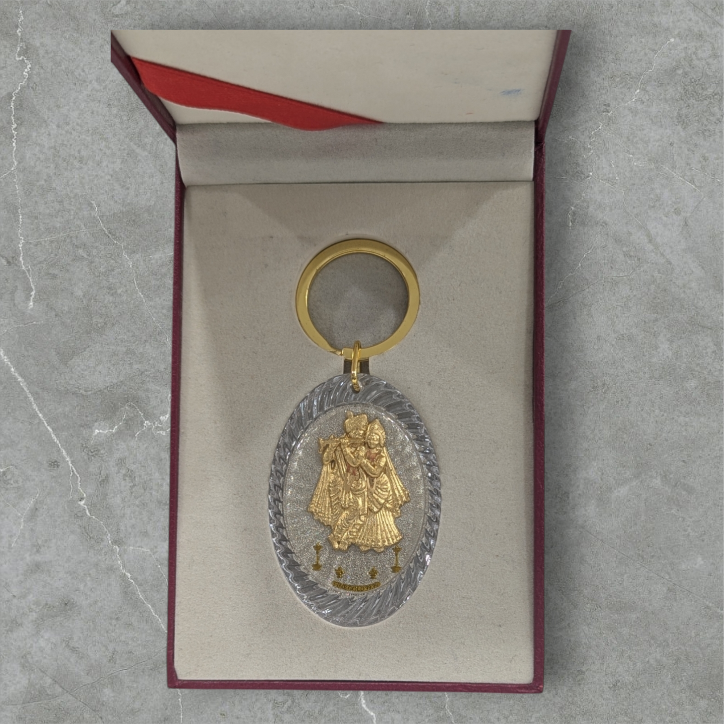 Gold God Foil Keychain