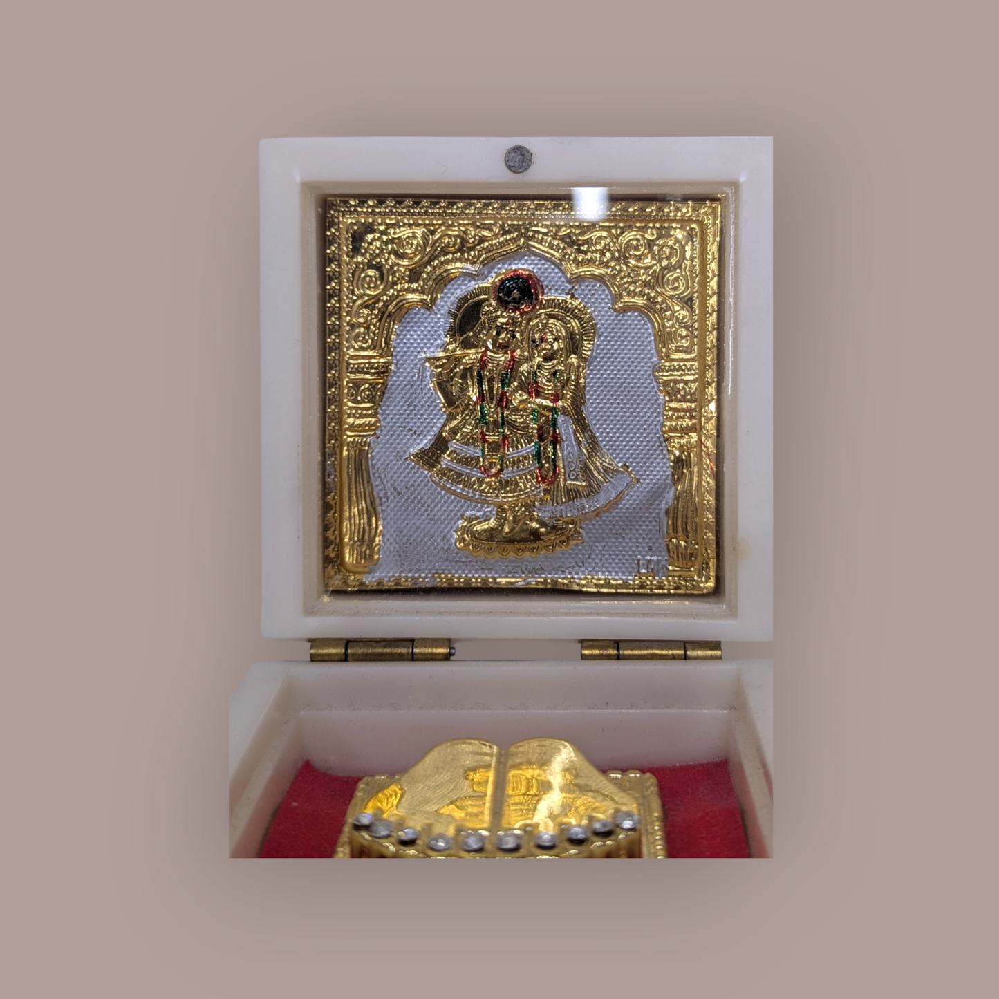 Radha Krishna Paduka Box (Small)