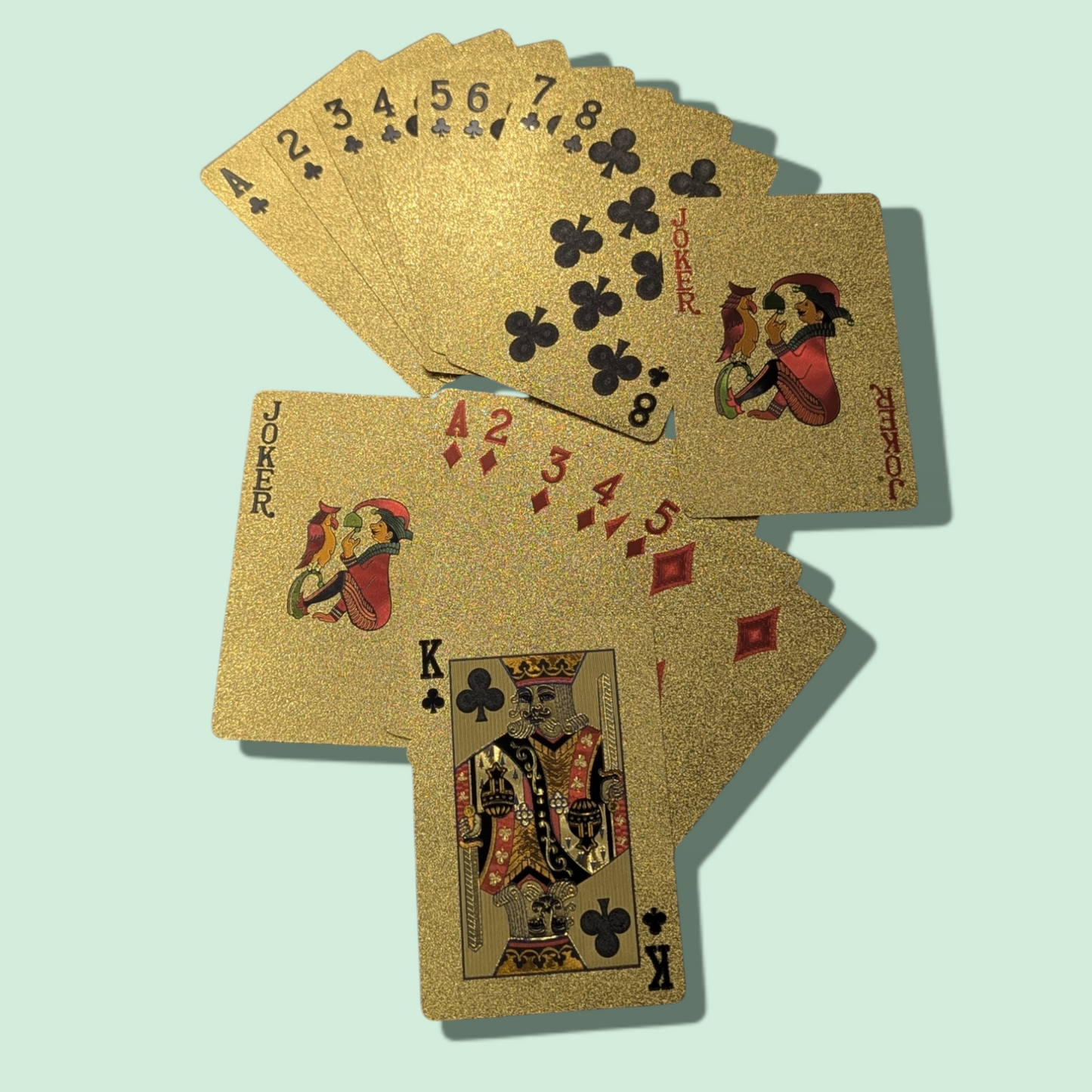 Gold Coated Playing Cards