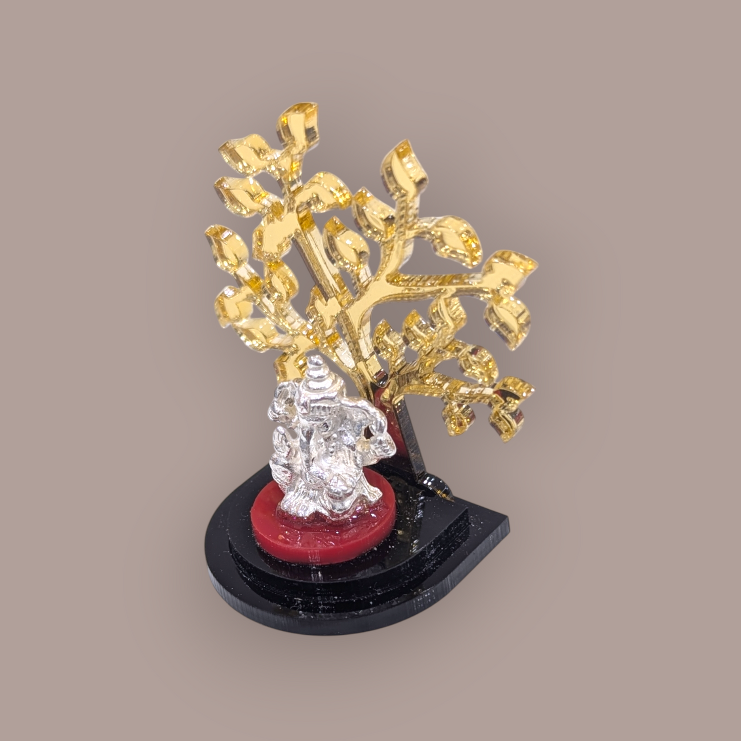 Silver Bodhi Ganesh
