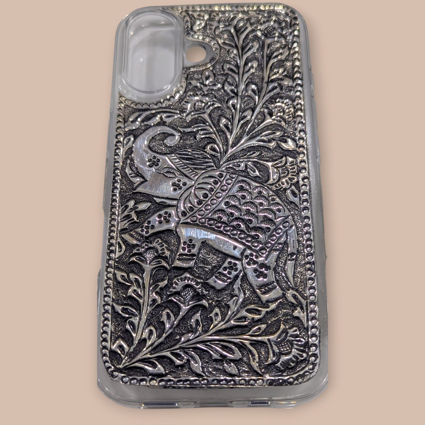 I Phone 16 Silver Back Cover