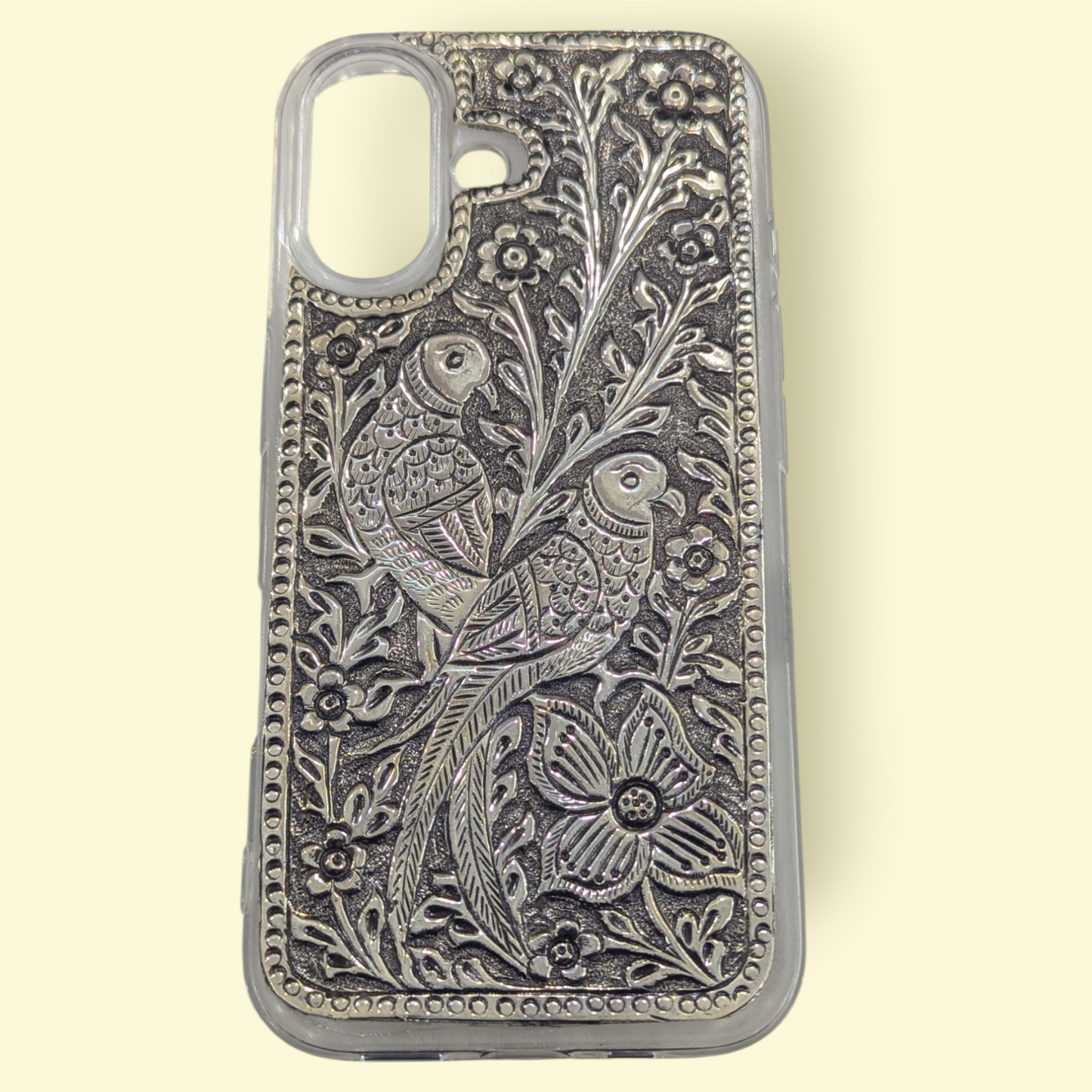 I Phone 16 Silver Back Cover