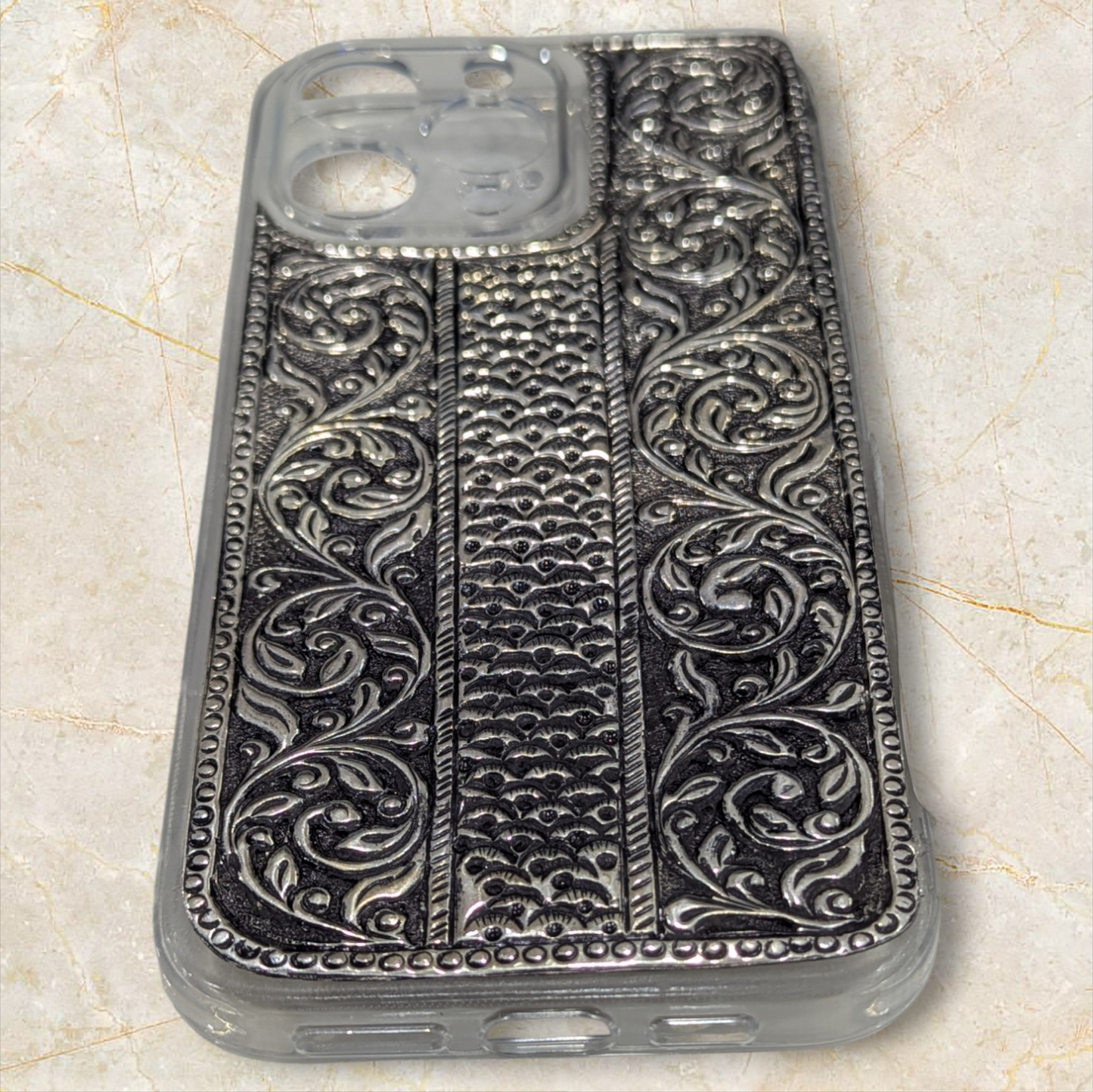 I Phone Silver Back Cover