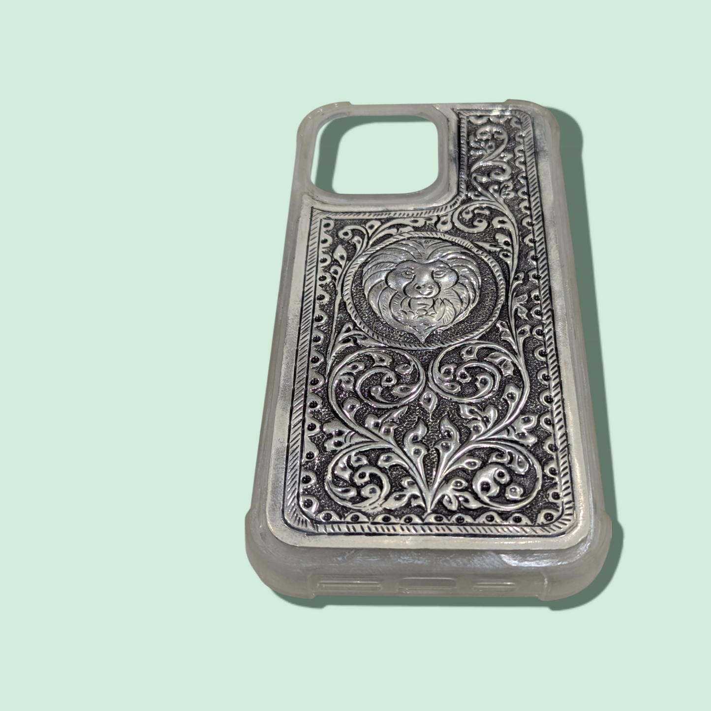 I Phone Silver Back Cover