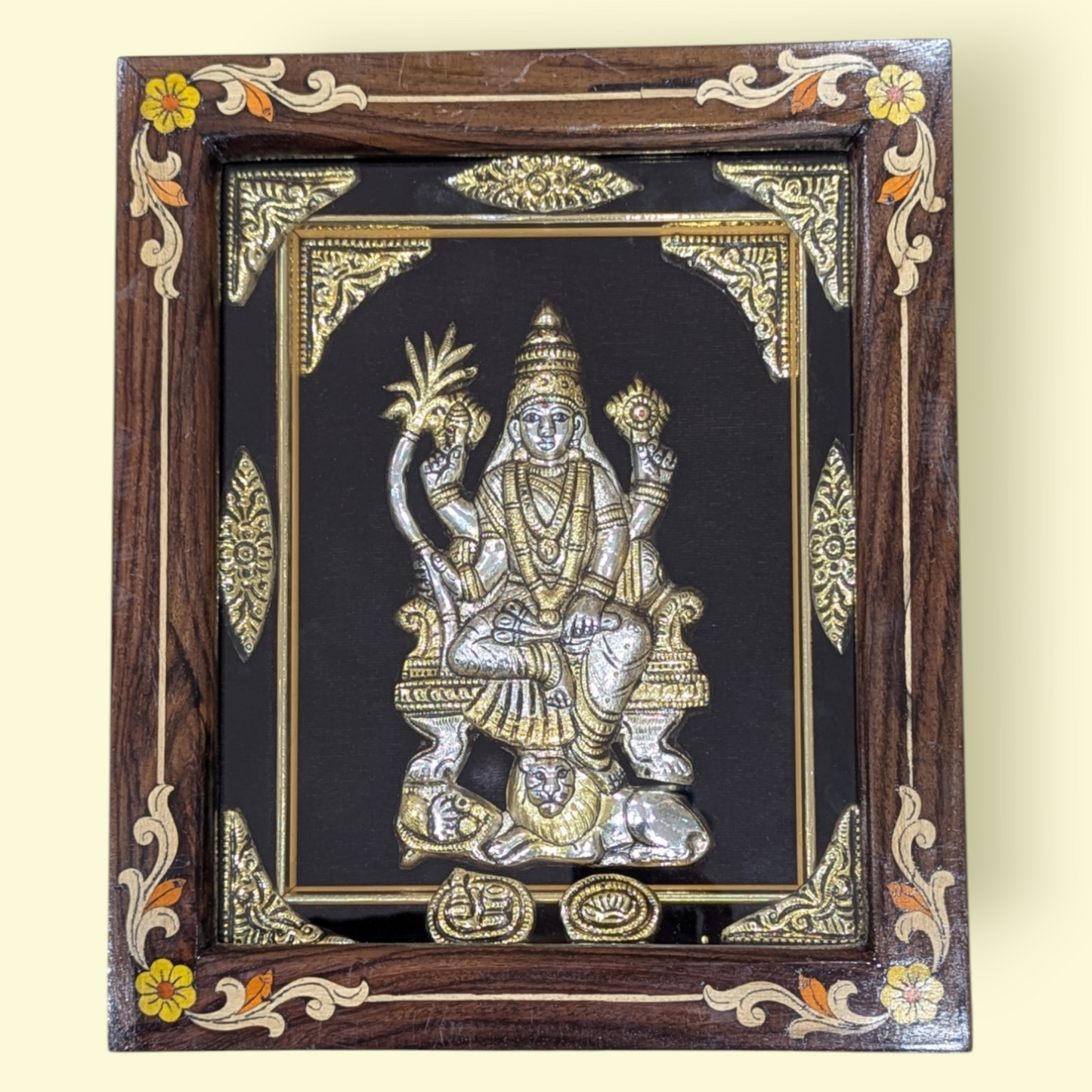 Silver Lalitha Devi Rosewood Frame