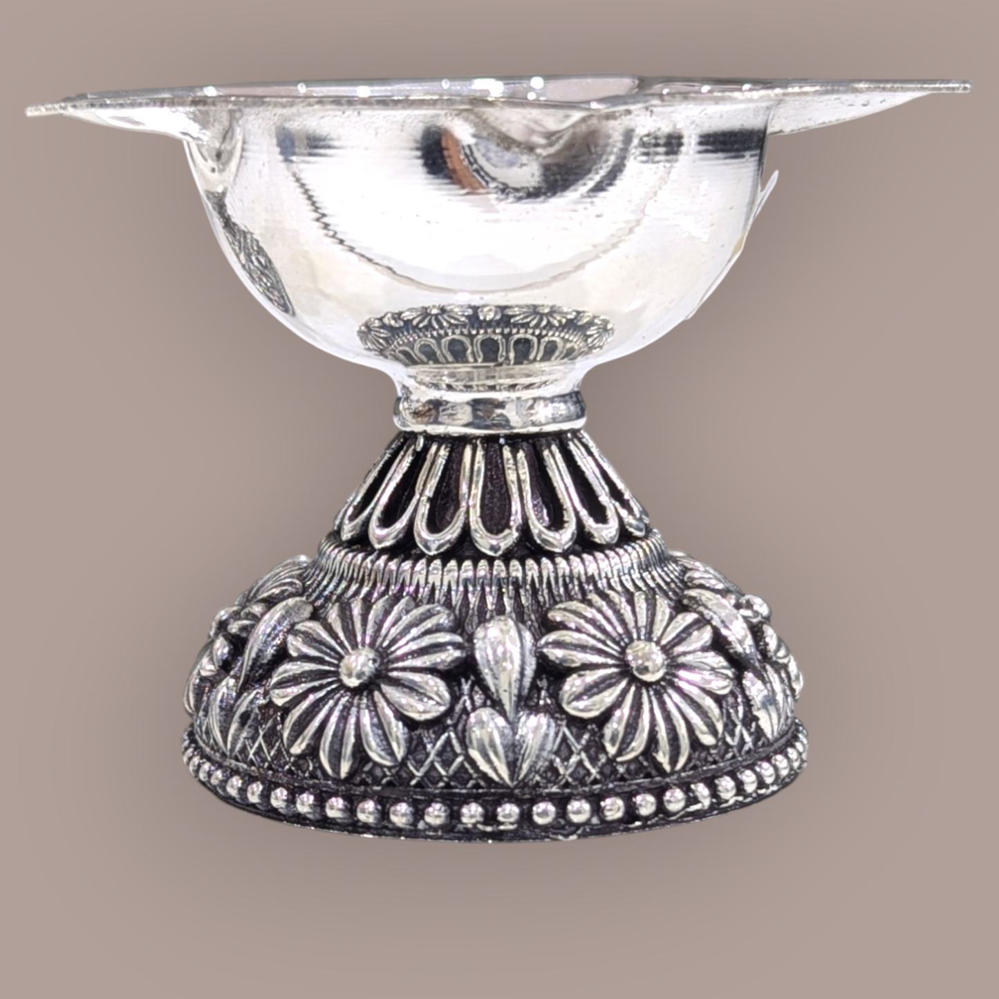 92.5 Silver Antique 5 star Diya
